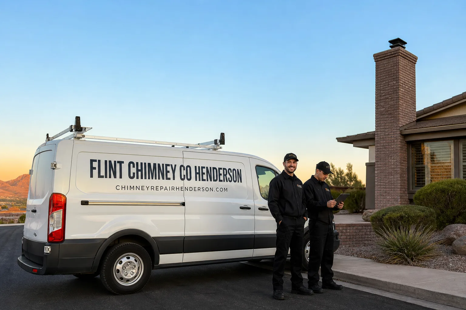 Flint Chimney Co Henderson chimney cleaning team